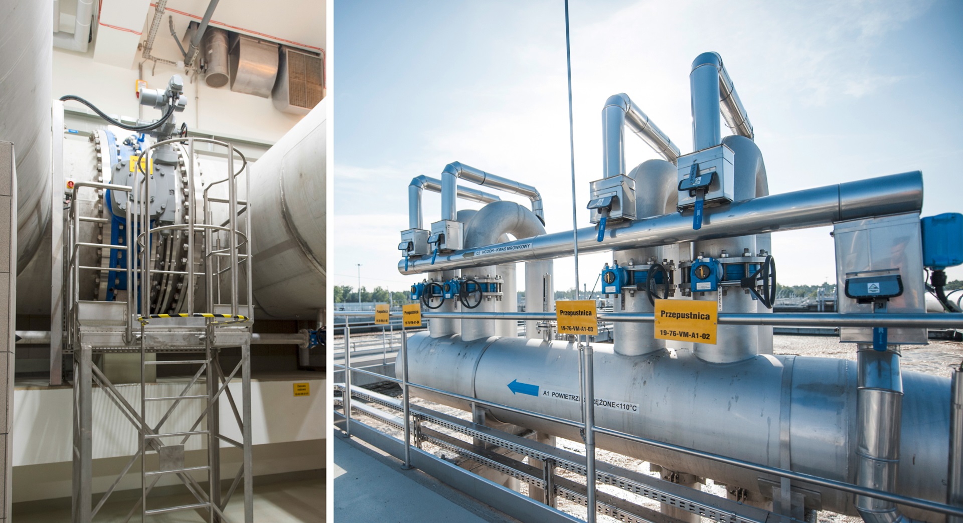 Examples of usage of AVK butterfly valves with fixed liner