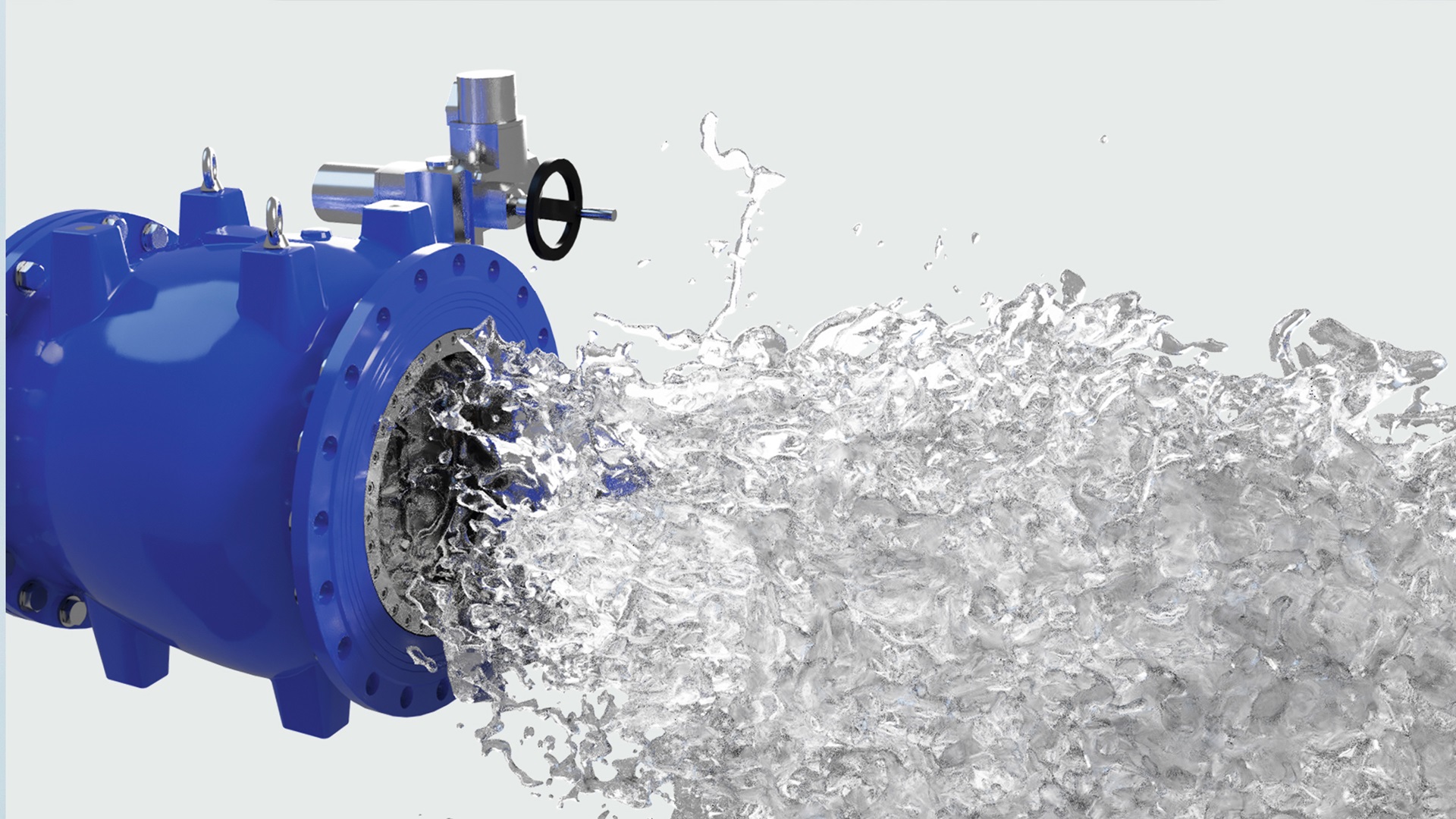 Flow through AVK needle valve also called plunger valve