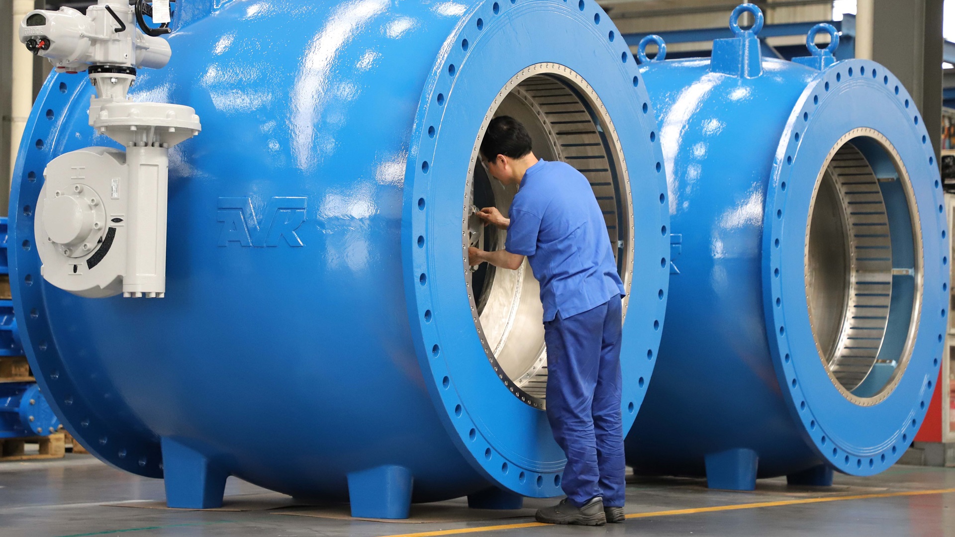 Needle valve being prepared in our Anhui production